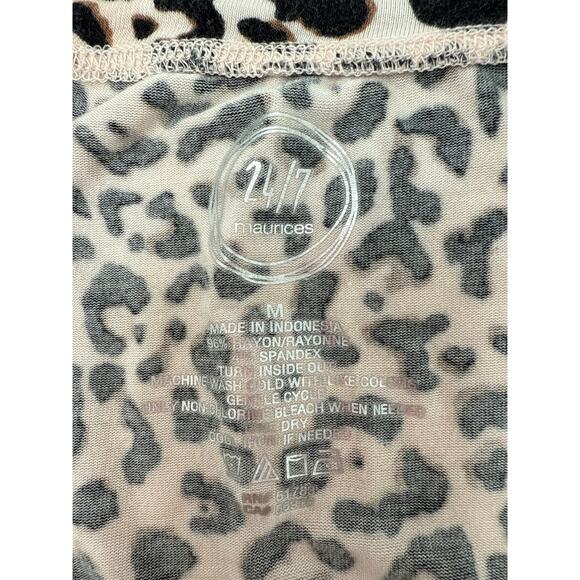 Maurices | Sleeveless Blouse | Women’s | M | Cheetah Print | Flowy Tank - Picture 4 of 5